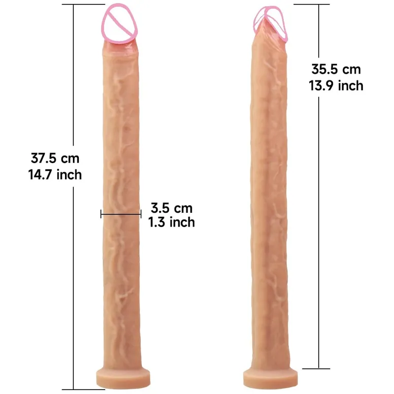 40cm longo vibrador realista forma de cobra única camada silicone pênis grande macio brinquedo sexo anal ventosa pau para mulher g-ponto orgas — image 8