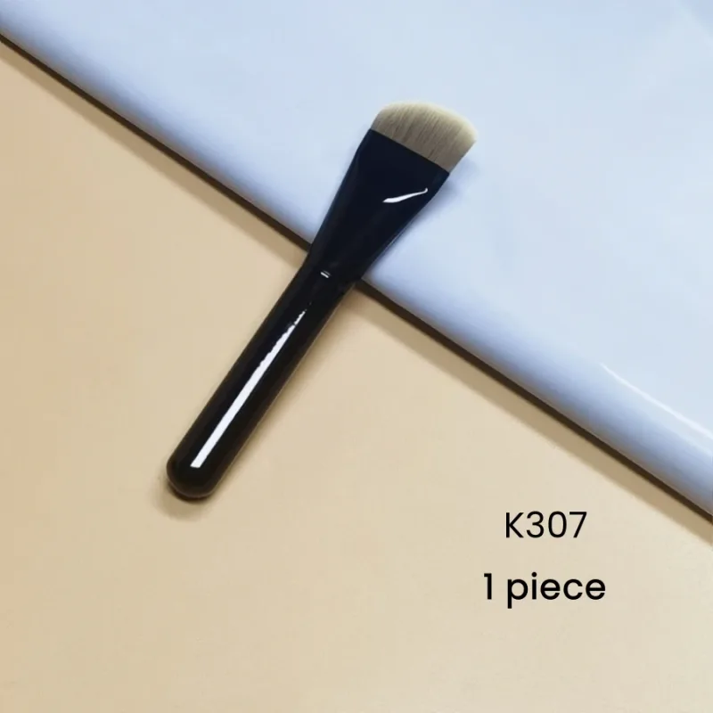 แปรงแต่งหน้ารองพื้นโค้งสีดำ Blush Beauty Foundation Facial Mask Care โลชั่น Make Up Brush Tools
