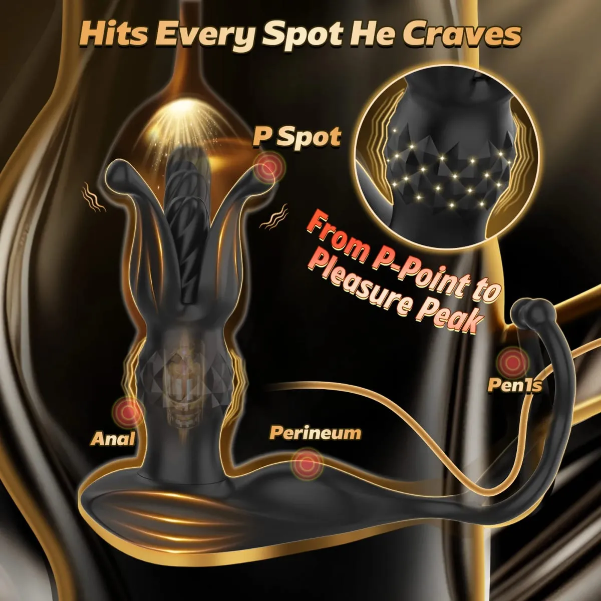 ชาย Anal Prostate Massager Vibrator รีโมทคอนโทรล Thrusting Dildo Vibrating Butt ปลั๊กแหวน Cock เพศของเล่นสำหรับผู้ชายผู้หญิง — image 3