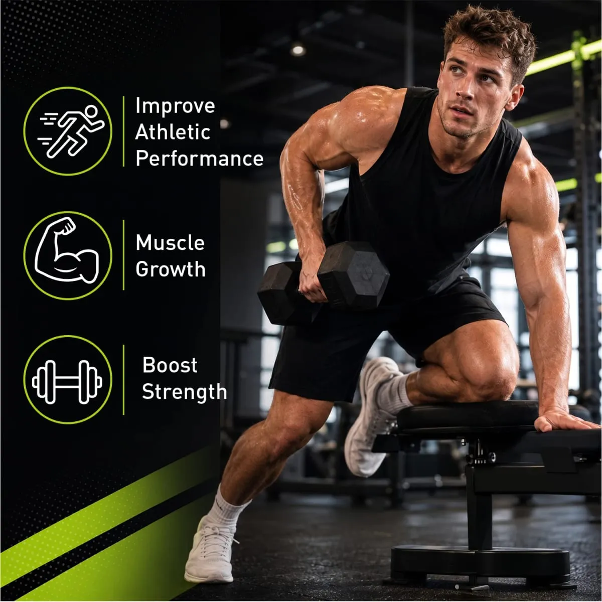 5000mg Creatine Monohydrate Bear Gummies 60 Count Chewable Daily Workout Nutrition Supplement Sinusuportahan ang Athletic Performance at Muscle Maintenance — image 3