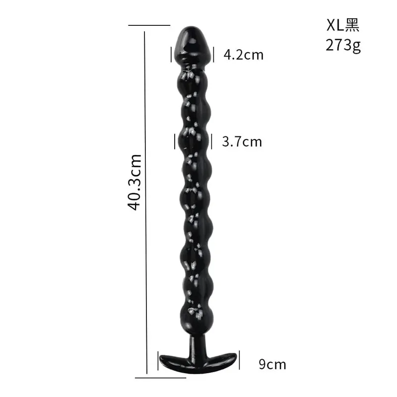 40cm 유리 딜도 라구 딜도 인공 성기 딕 크리스탈 항문 구슬 엉덩이 플러그 전립선 마사지 성인 여성을위한 자위 섹스 토이 — image 11