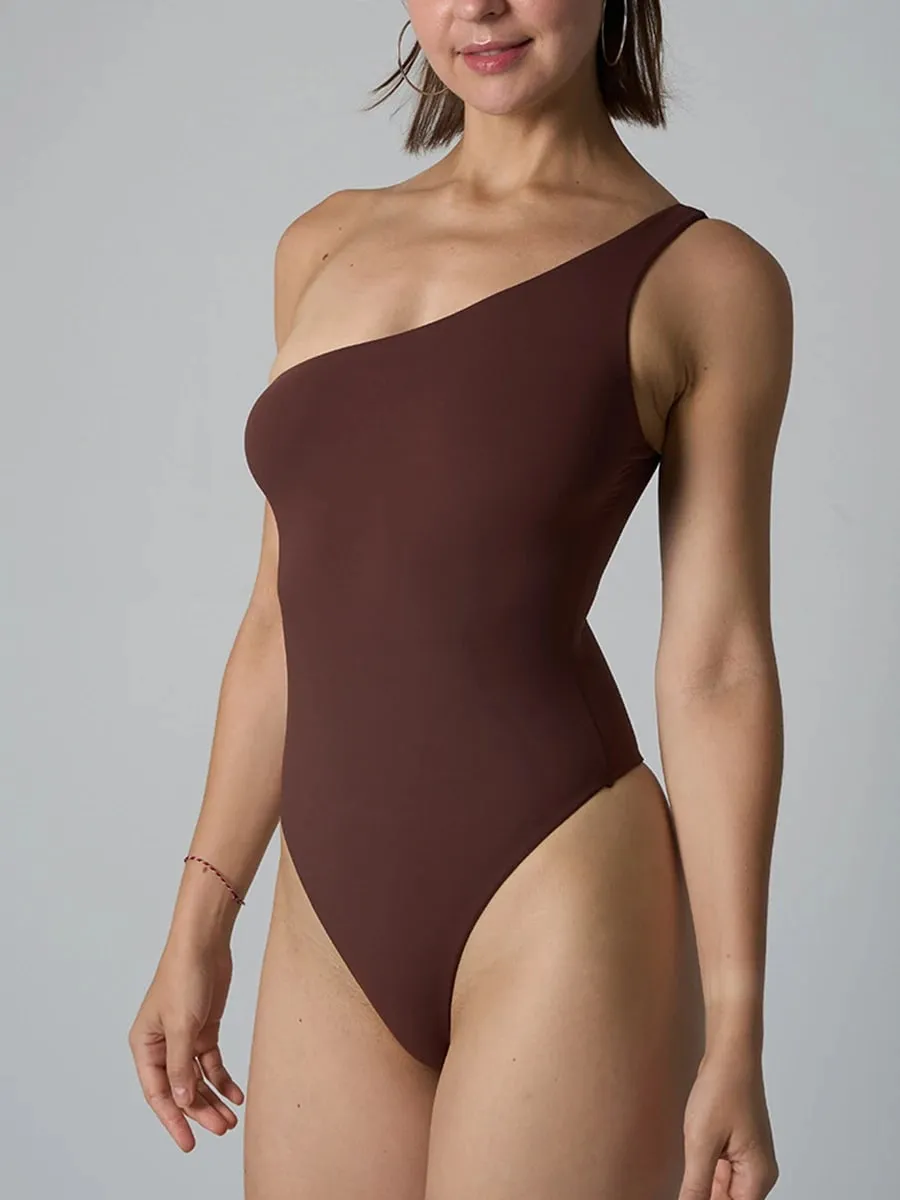 Çapraz omuz tulum kadın katı yüksek elastikiyet ince Shapewear Bodysuit kadın moda streetwear ince spor iç çamaşırı — image 4