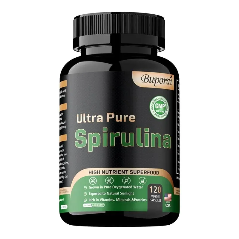 Organic Spirulina - Detoxification Immune System Cardiovascular Antioxidant Improve Digestive Health