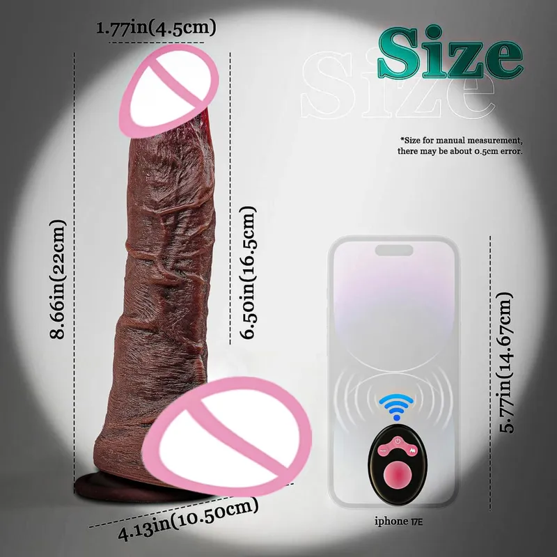 Telescopic Vibrator Dildo Heating Realistic Big Penis Female Vagina Massager Anal Plug Masturbator Sexy Adult Sex Toys For Women — image 20