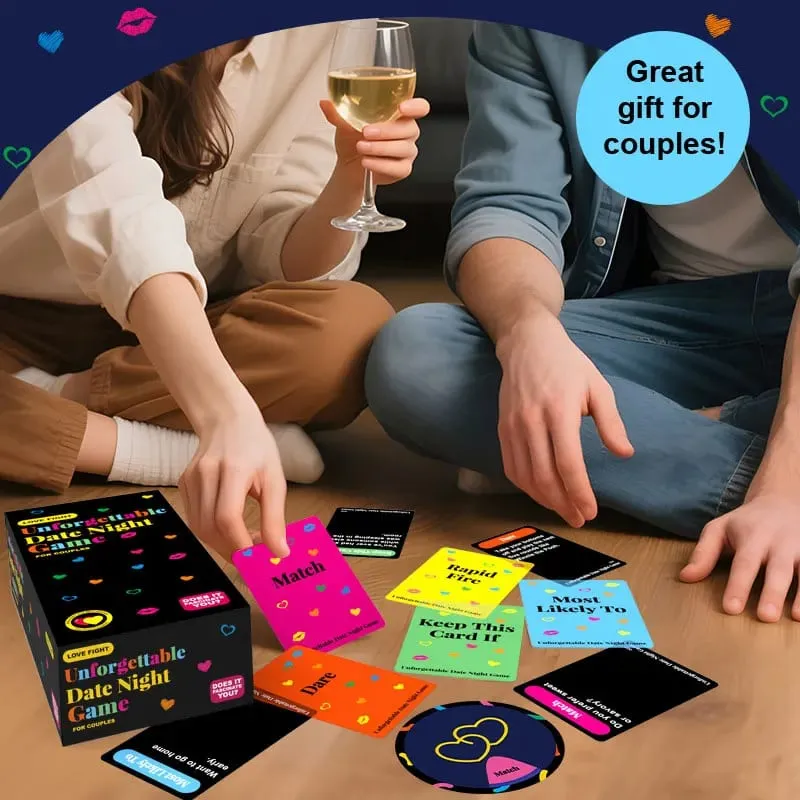 Gioco di carte definitivo per appuntamenti notturni per coppie 300 carte e spinner inclusi Idee per appuntamenti serali a casa — image 4