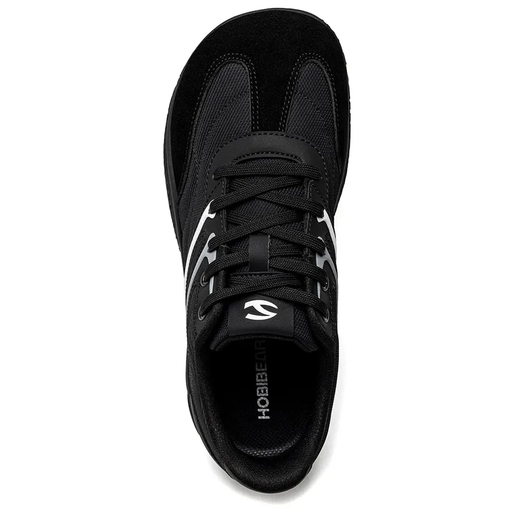 Barfuß-Schuhe mit breiter Breite, Unisex, Kunstleder, minimalistische Sneakers, Schnür-Retro-Wanderschuhe für Damen und Herren — image 4