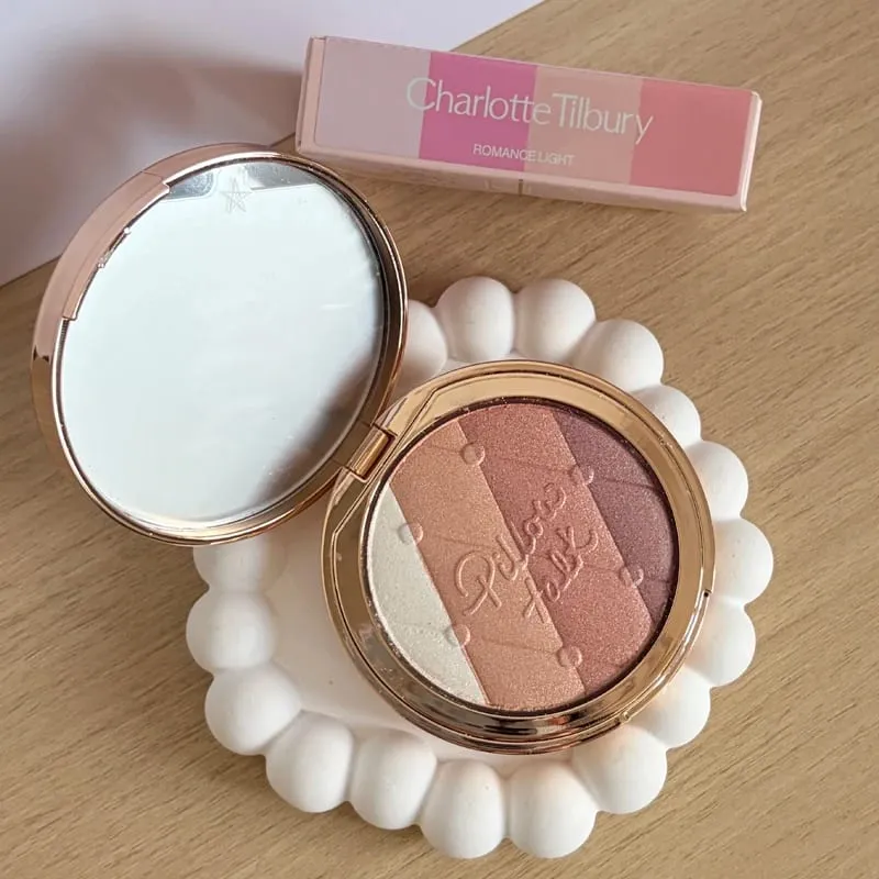 Charlotte Tilbury PILLOW TALK Series Soft Heart Double Color Powder Blusher Color Plate Hot Color Code First Love Sex on Fire — image 20