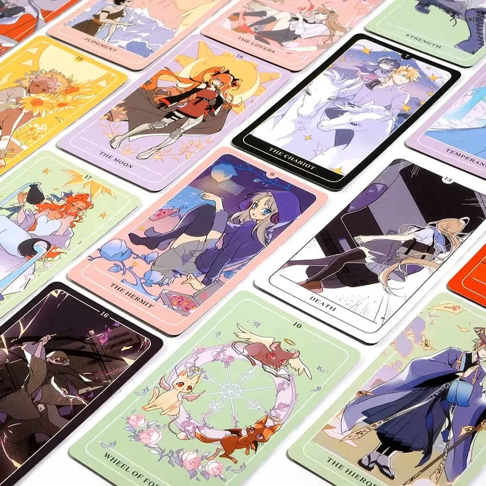 10,3*6 cm Anime Tarot Deck Utforska arketypernas symbolik och magi i anime moderna anime-karaktärer — image 4