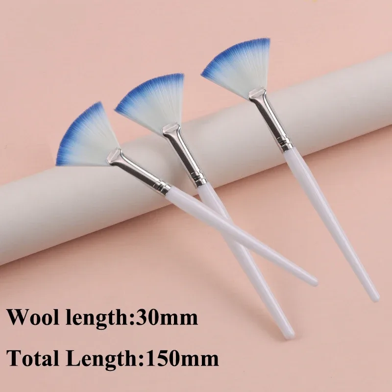 Praktische Gesichtsbürsten, Fächer-Make-up-Pinsel, tragbare Maskenbürste, kosmetische Werkzeuge für Frauen, flexibler weicher Gesichtsmasken-Applikator — image 14
