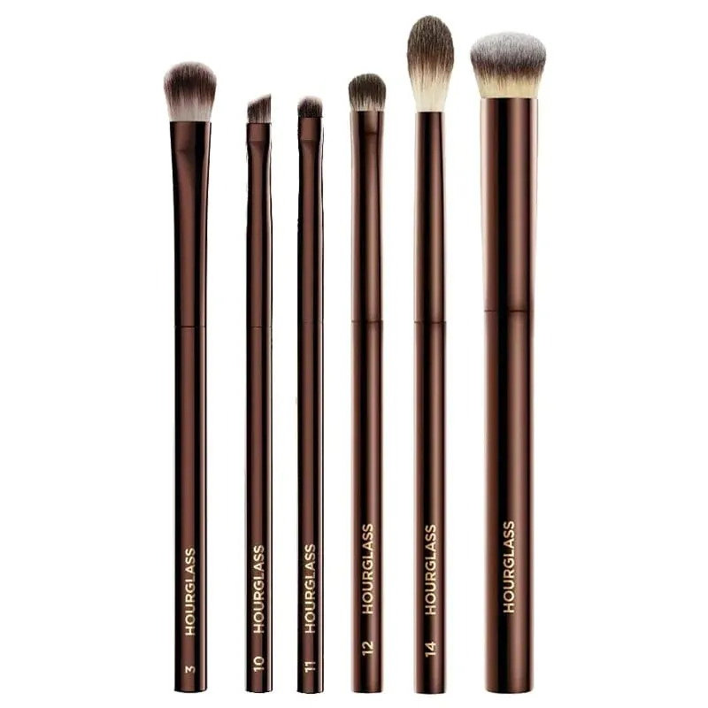 Sanduhr-Augen-Make-up-Pinsel-Set, luxuriöses Lidschatten-Kosmetikpinsel-Set, Mischen, Formen, Konturieren, Hervorheben, Brauen, Concealer, Liner — image 7