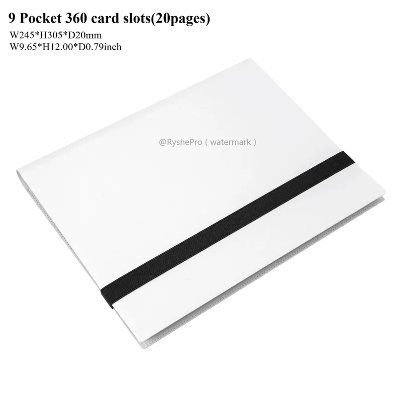 Kartenordner mit 9 Taschen, Sammelkartenalbum, Display-Ordner, 360-seitiger Taschenhalter für TCG Yugioh MTG-Spielkartenbuch — image 14