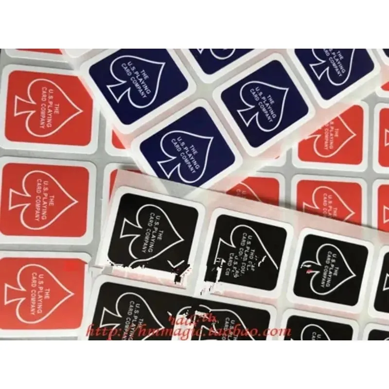 3 시트 원래 자전거 재생 카드 케이스 인감 스티커 Magic Trick 24 On 1 Sheet 3 색 Magia Magie Magicians 액세서리 — image 2
