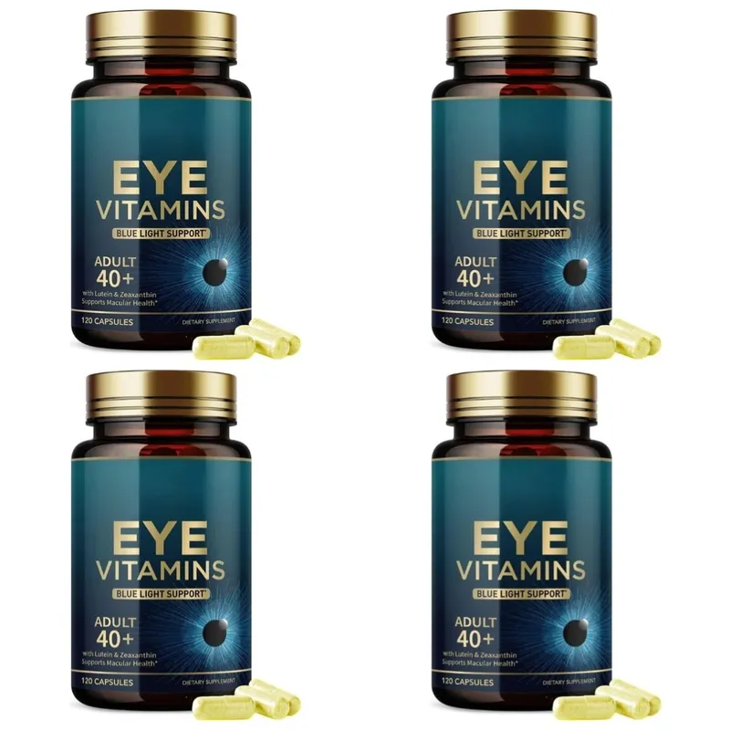 Capsule di vitamine per gli occhi Supporto alla luce blu con luteina e zeaxantina per oltre 40 anni Supporto per la salute maculare per uomini e donne 120 capsule — image 10
