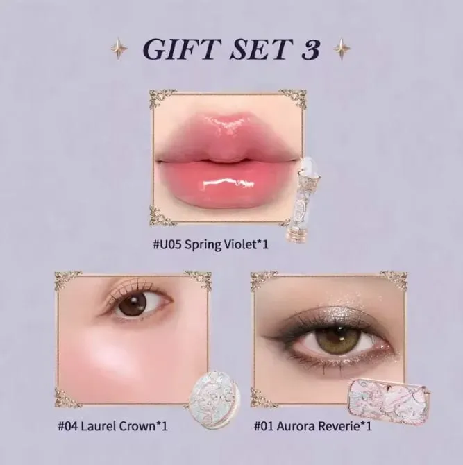 Makeup-sæt Flower Knows Butterfly Cloud Collar Collection Makeup-gavesæt inkluderer øjenskygge Blush-læbestift Vegan & Cruelty-Free — image 7