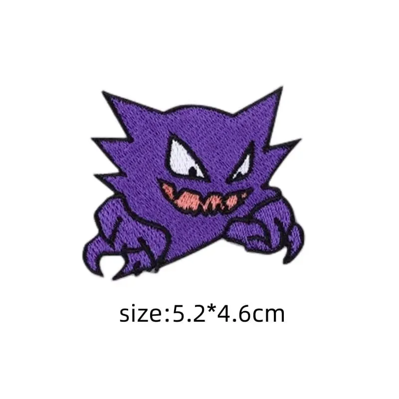Tambalan Kain Stiker Pakaian Pikachu Jahit Tambalan Bordir Applique Besi Pada Pakaian Kartun Dekorasi Garmen DIY — image 44