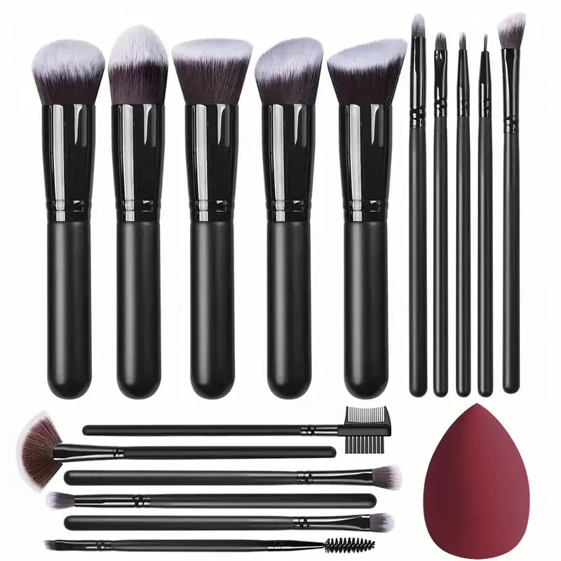 Profesional 3/14/16 Buah Set Kuas Makeup Lembut Berbulu Eye Shadow Foundation Concealer Blending Kuas Blush On Alat Kecantikan Wanita — image 12