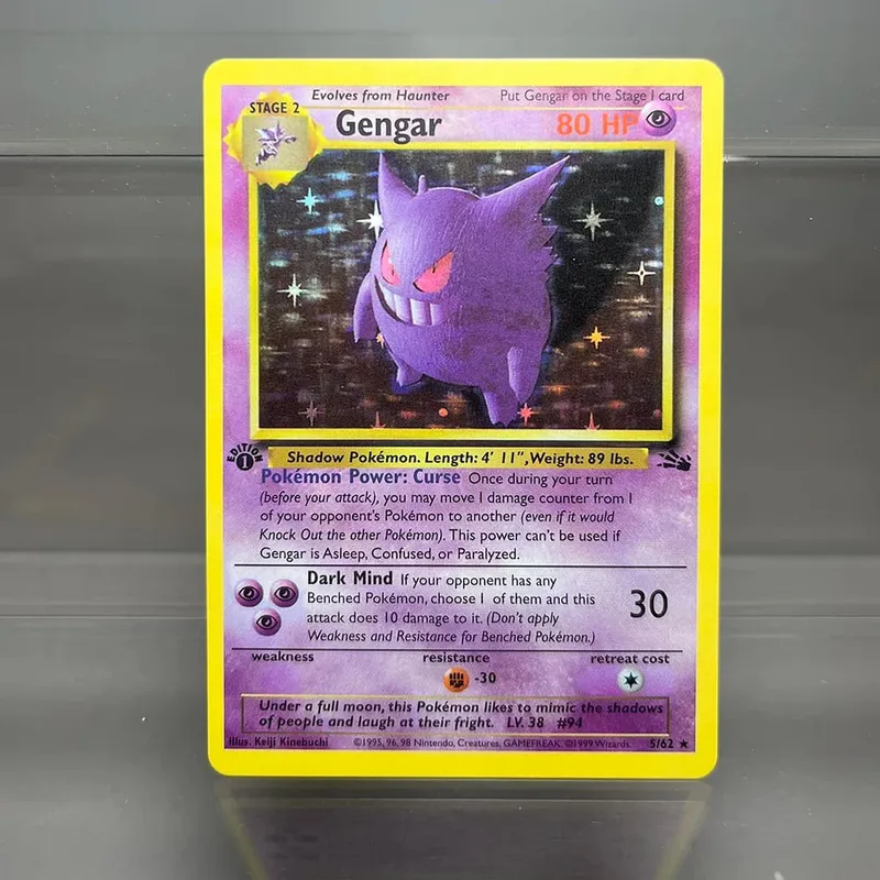 PKM Fossil/zestaw podstawowy karty PROXY Charizard Venusaur Blastoise kolekcja gier karty gry zabawki karty hobby — image 6