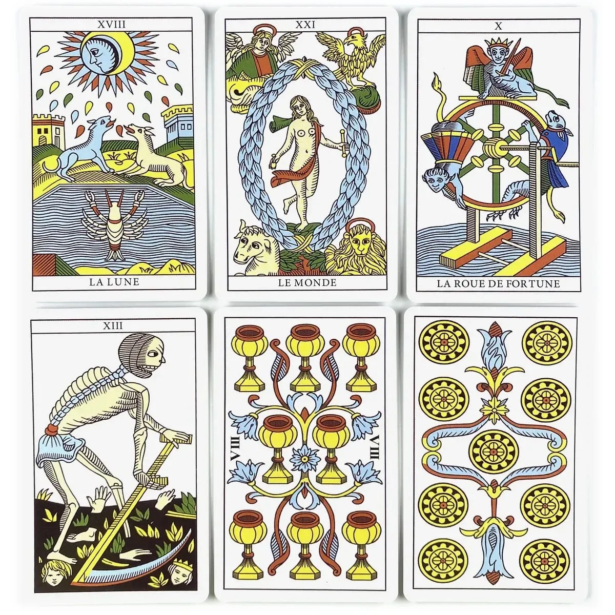 Mini Tarot von Marseille Tarot Deck Freizeit Party Tisch Gameplay Wahrsagerei Prophezeiung Oracle Karten Unterhaltung Brettspiel — image 2