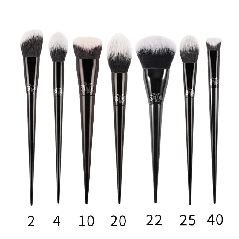 Kat Von D ensemble de pinceaux de maquillage et Kit fond de teint Blush surbrillance correcteur poudre sculptant pinceau fard à paupières marque KVD pinceau de maquillage