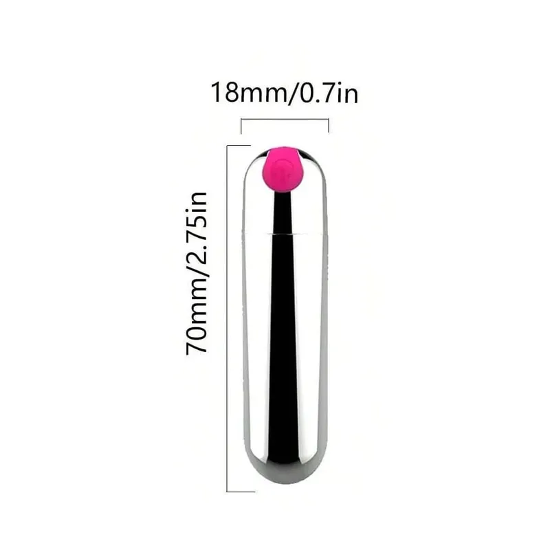 USB Şarj Edilebilir Kurşun Vibratör - Su Geçirmez Mini Güçlü Vibratör 10 Mod Klitoris G-Spot Stimülatörü Kadınlar için Seks Oyuncak — image 13