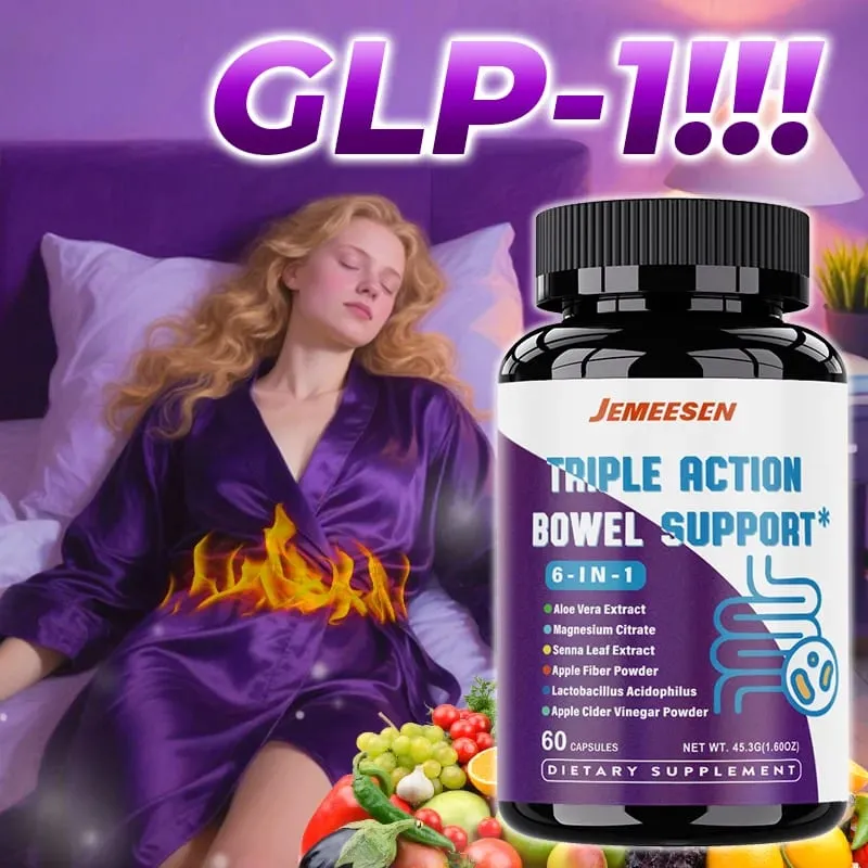 Gli integratori intestinali con polvere di buccia di psilio, aceto di sidro di mele, promuovono la salute intestinale, il metabolismo e la salute dell'apparato digerente. — image 2