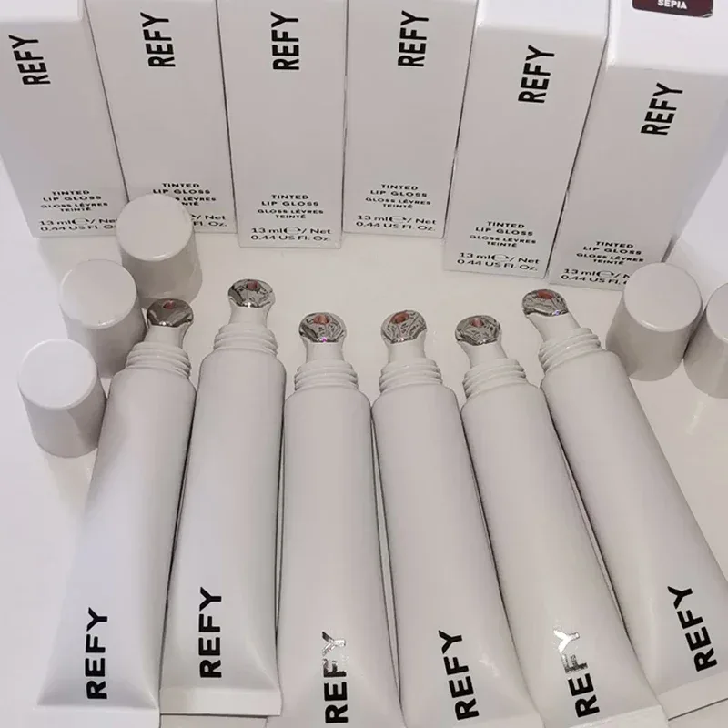 Brand Refy Lesk na rty Kovový aplikátor Hluboce hydratační Vyživující Plumping Lesk Nelepkavý saténový make-up nahé rty Kosmetika — image 6
