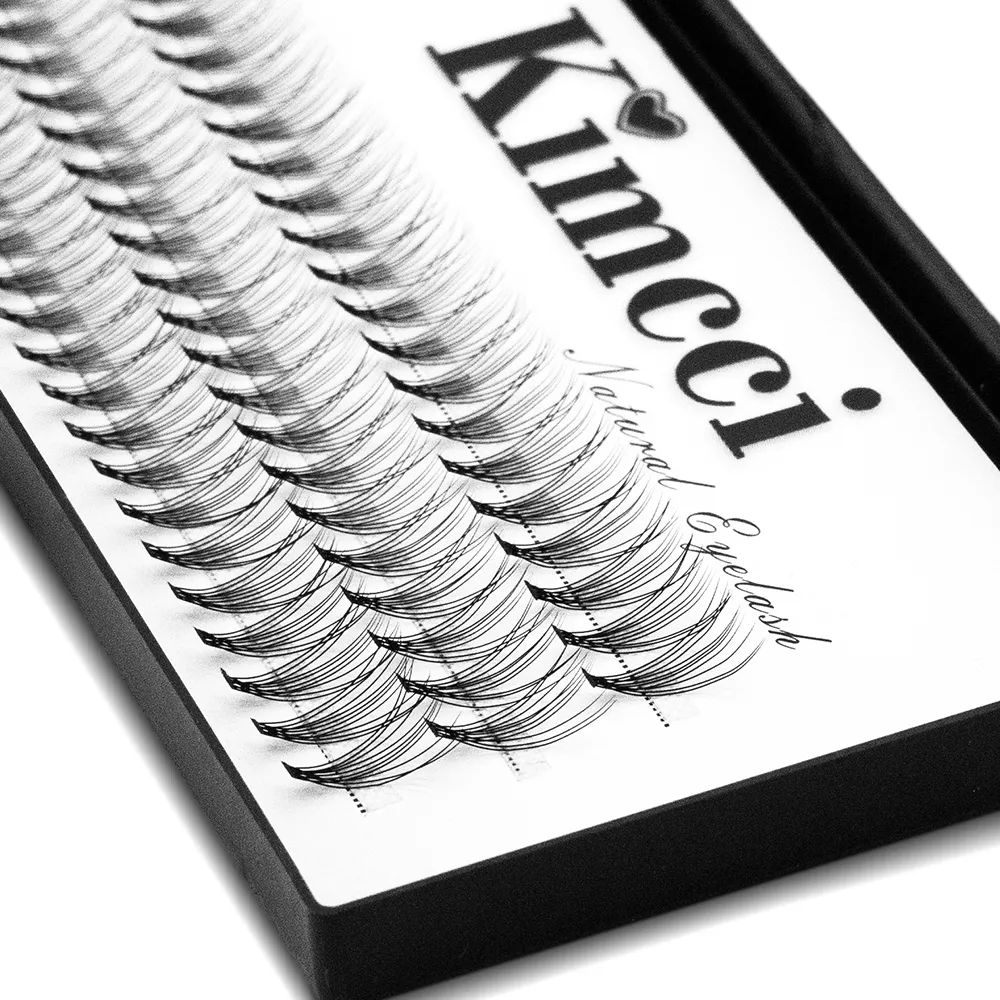 Kimcci 60 عقدة/علبة رموش صناعية طبيعية تمديد ماكياج 10P المنك الفردية رموش صناعية احترافية وهمية تطعيم Cilias — image 4