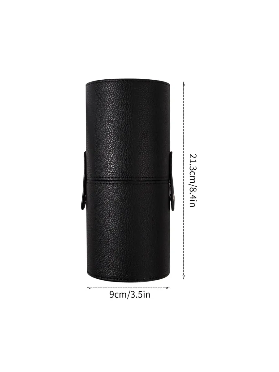 Držák štětců na make-up PU kůže Cestovní Prázdné kosmetické štětce Kbelík na tužky Štětce na make-up taška Organizér Nástroje na make-up — image 6