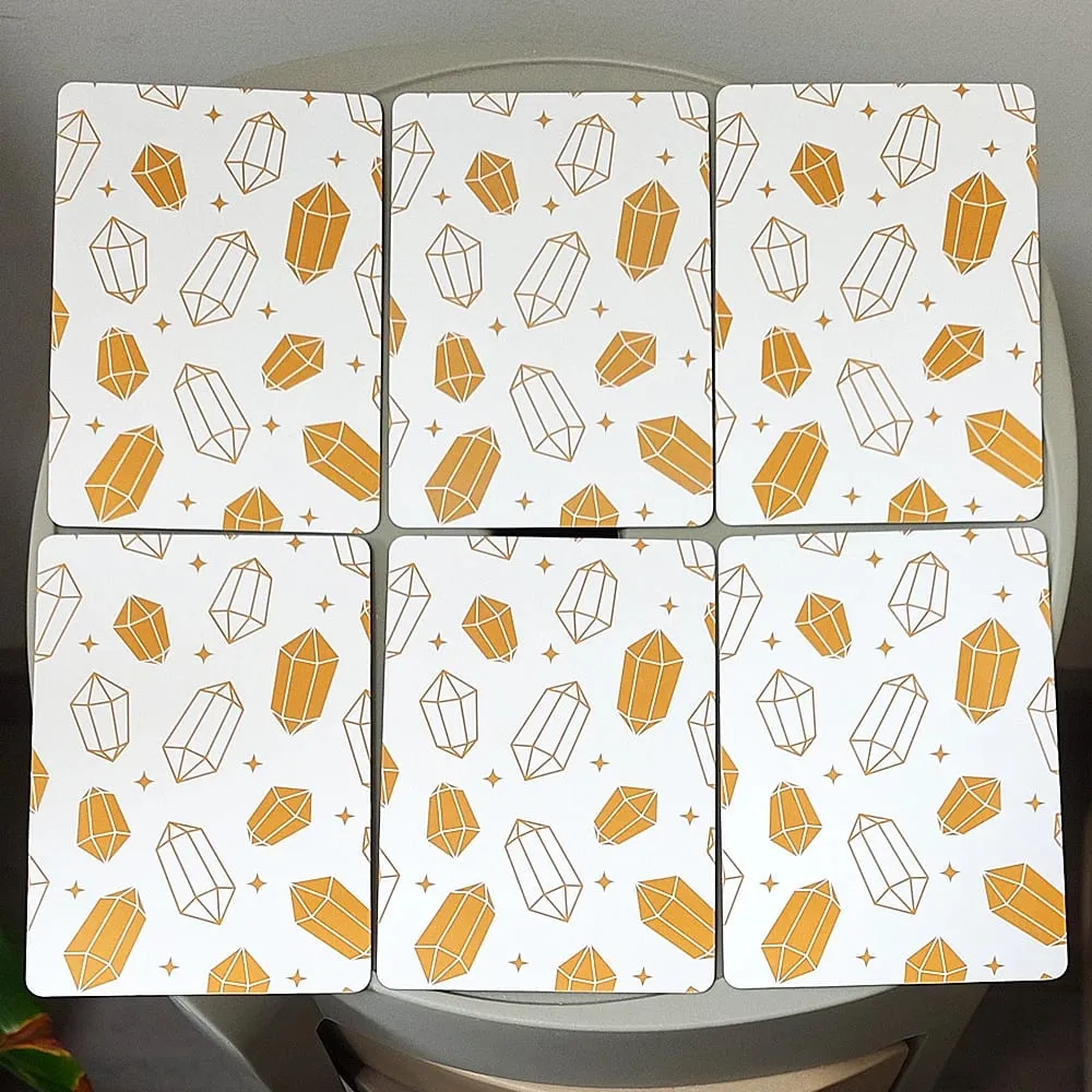 Soul Stones คริสตัล Oracle Deck,51 Healing ยืนยันการ์ดดีบุกกล่องคู่มือ 11.5*8 ซม.chakra Zodiac องค์ประกอบการ์ด — image 6