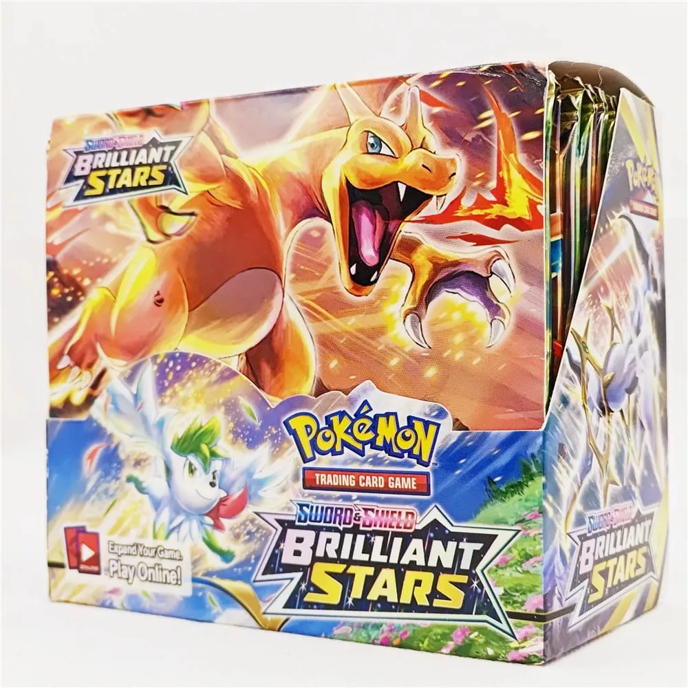 360Pcs 영어 버전 포켓몬 TCG 검과 방패 화려한 별 부스터 박스 트레이딩 카드 게임 완구 — image 1