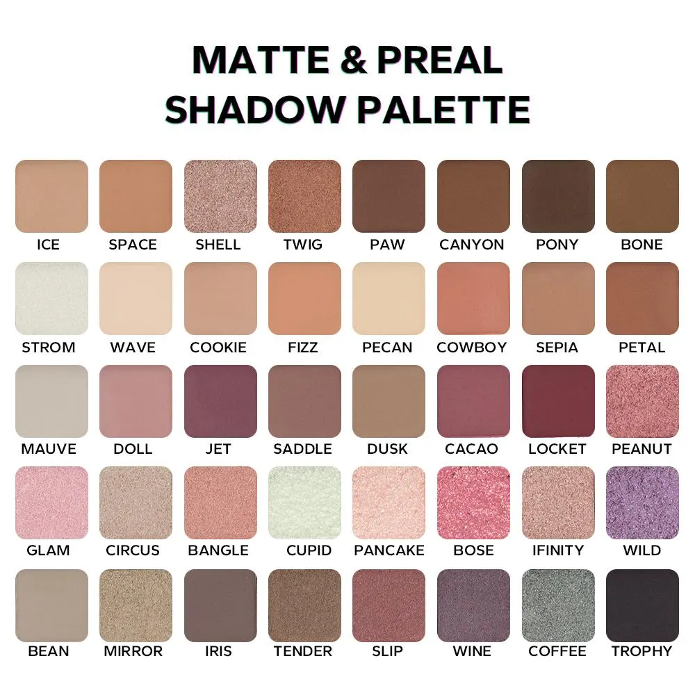 Neutre Vibes mat 40 couleurs mettre en évidence miroitant ombre à paupières cosmétiques Palette fard à paupières paillettes — image 4