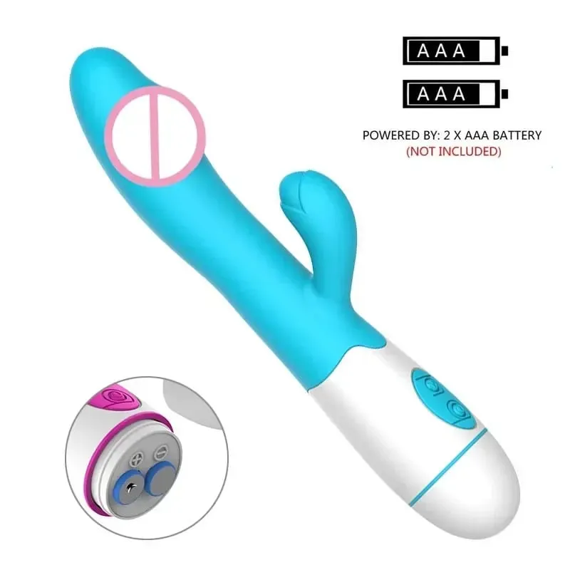 Vibromasseur lapin gode puissant double Vibration point G Stimulation du Clitoris masturbateurs masseur Vaginal adulte pour femmes jouets sexuels — image 12