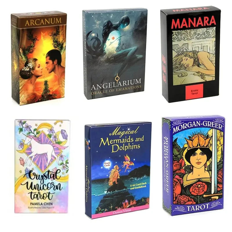 Magan Talia kart tarota Pogańskie koty Karty Wyroczni Gry planszowe Arcanum Tarot De La Nuit Manara Czarodzieje Morgan Greer Kawaii — image 1