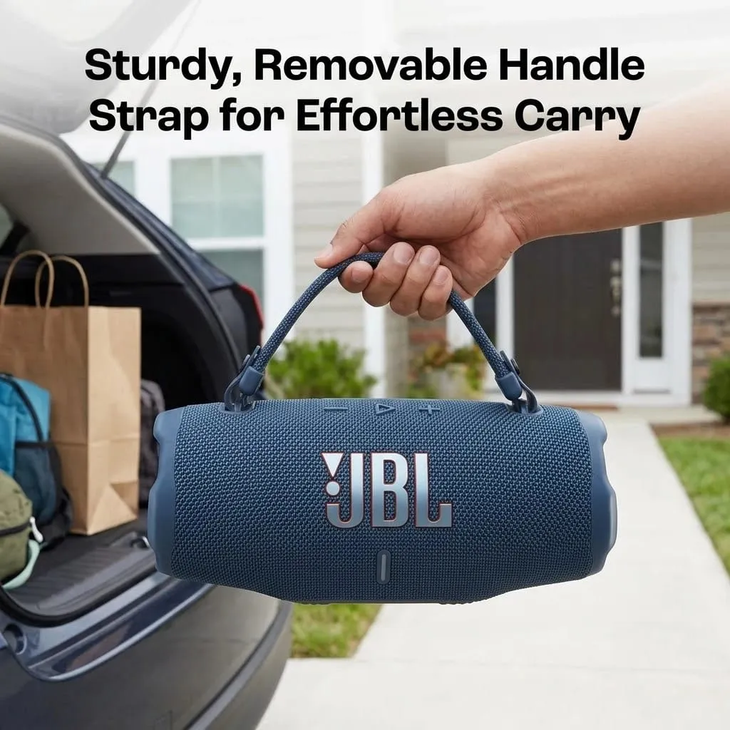 JBL Charge 6 Speaker Bluetooth Portabel Subwoofer Bass Dalam Nirkabel IP68 Tahan Air Suara Pro Kotak Boom Berkemah Pesta Luar Ruangan — image 6