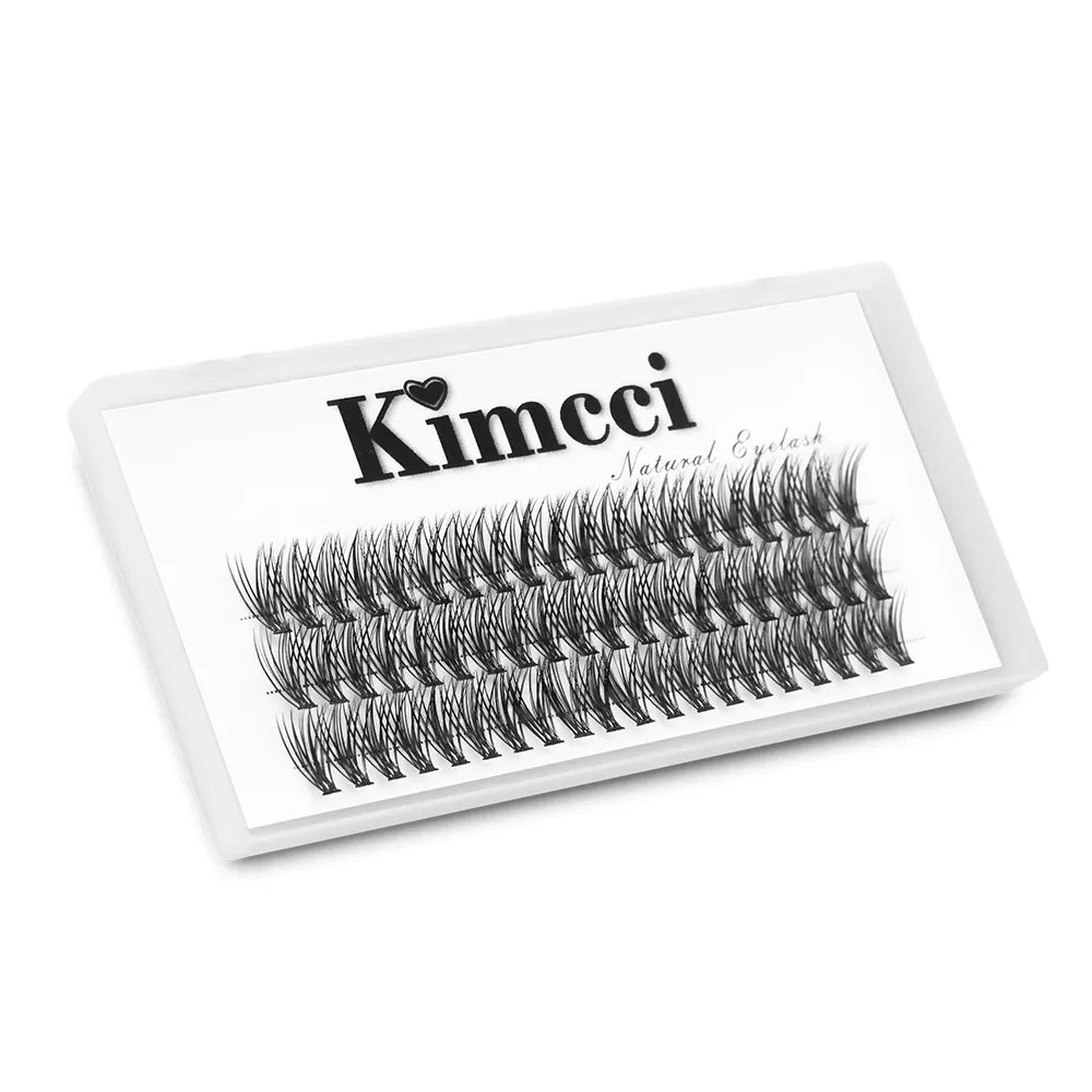 Kimcci 60 nœuds/étui Extension de Faux cils naturels maquillage 30 P vison individuel Faux cils professionnels Faux greffage cils — image 5