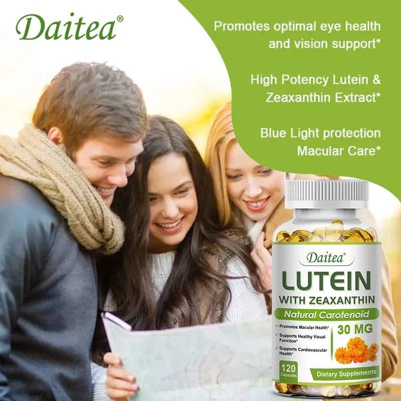 Luteïne oogsupplement - bevat vitamines Zeaxanthine-extract Verbetert oogoedeem Verbetert het gezichtsvermogen Gezondheid van de ogen