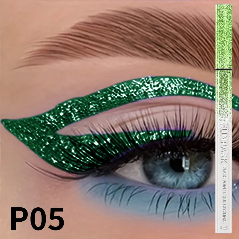 1PC Glitter Liquido Matita Eyeliner Impermeabile Viola Rosa Blu Eye Liner Penna di Lunga Durata Ad Asciugatura Rapida Trucco Degli Occhi per Le Donne — image 9