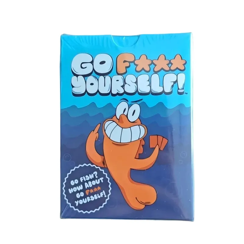 Go Fish Card Game Yourself Fun Gag Gift Permainan Papan Kelakar dengan Permainan Pesta Interaksi Keluarga Malam Twist untuk 2+ Pemain