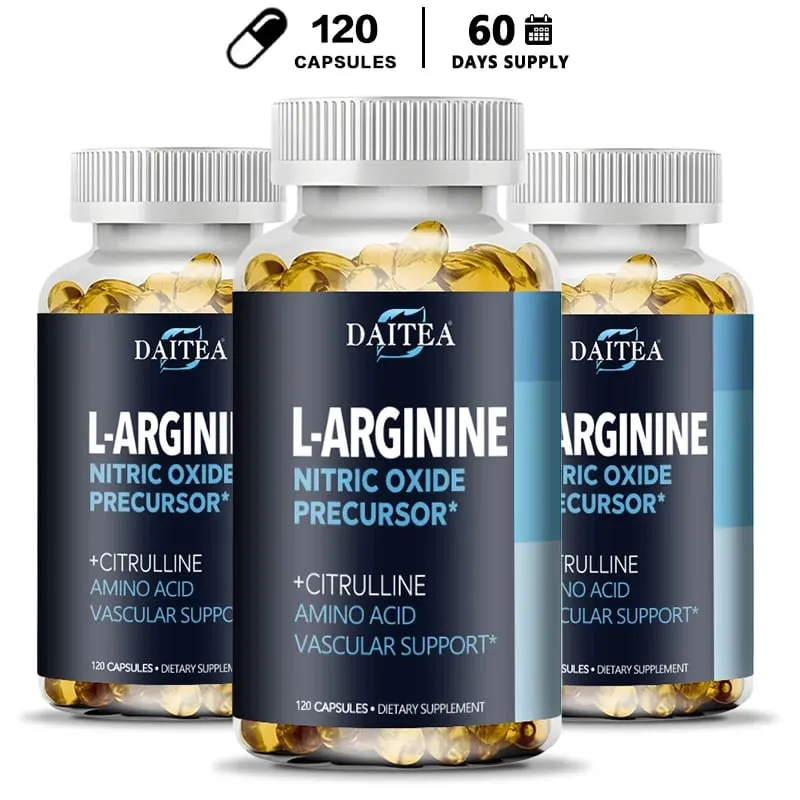 Supplément Daitea L-Arginine - Pour la force énergétique et le soutien de l'endurance pendant l'exercice | Masse musculaire sans OGM — image 8