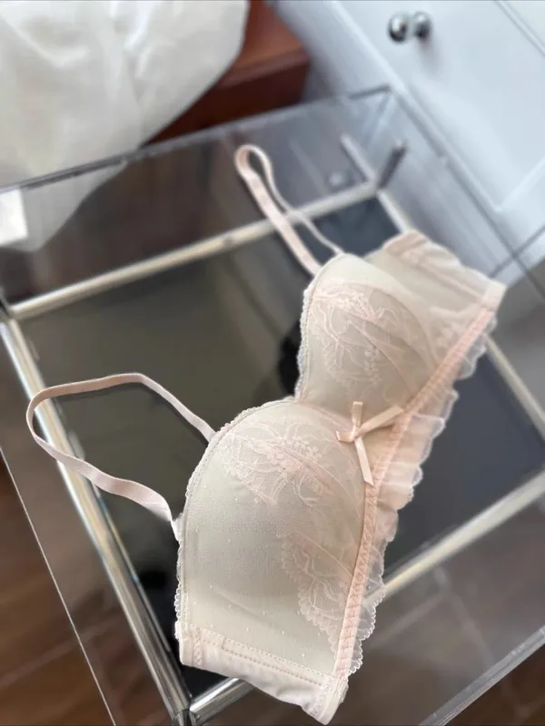 Victorian Inspired Demi Bra & Knicker Set | Sheer Mesh Lace Push Up for Small Bust Anti-Sagging | Luxury Lingerie MOYISU Panty — image 10