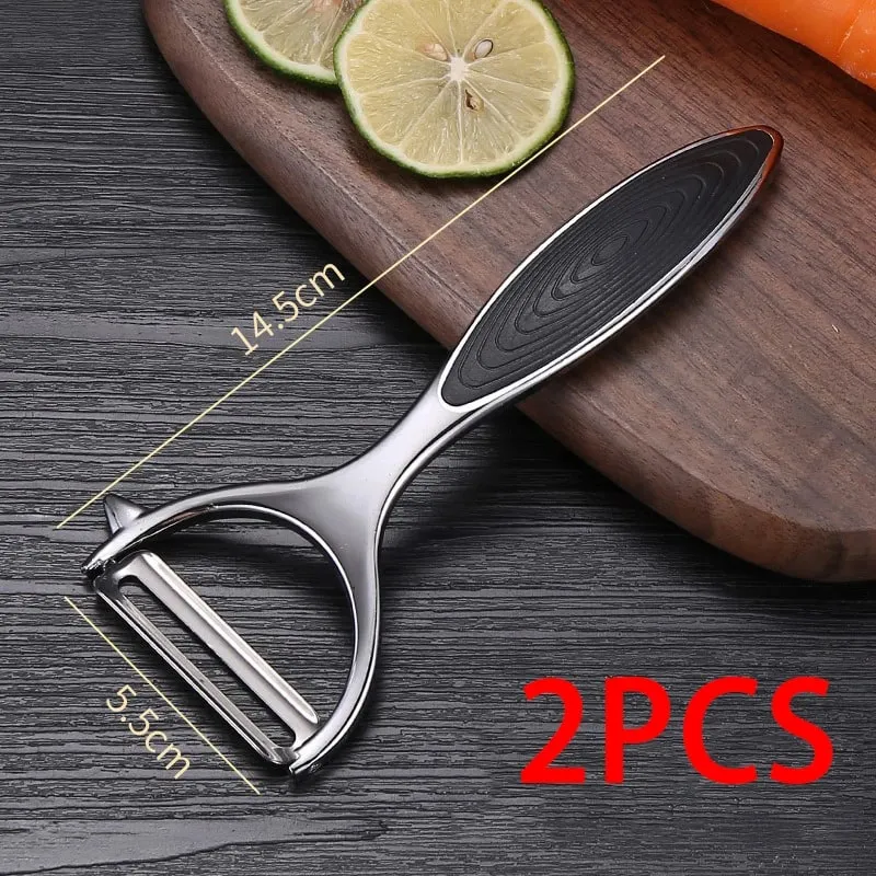 Stainless Steel Fruit Vegetable Tools Vegetable Peeler Potato Peeler Kitchen Accessories Non-slip Handle SGGJ001 — image 11