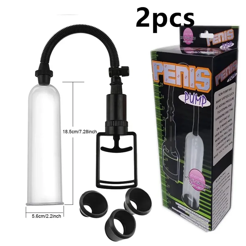 Pompa manuale per estensore del pene Giocattoli del sesso Dick Stimolare Extender Masturbatore Pompa per vuoto maschile Ingranditore del pene Grande cazzo Allenatore duraturo — image 19