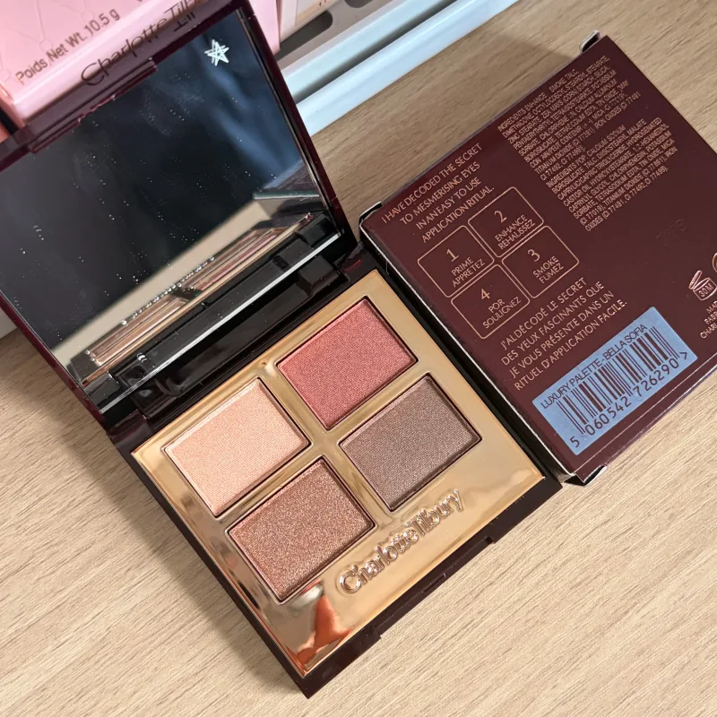 Charlotte Makeup Hadiah Bubuk Perona Pipi & Palet Eyeshadow Seri Kosmetik Mudah Diaplikasikan Pewarna Tahan Lama Concealer Alami Tilbury — image 11