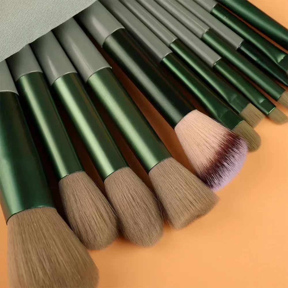 Ensemble de pinceaux de maquillage, 13 pièces, ombre à paupières, fond de teint, poudre cosmétique, mélange de Blush, outils de maquillage de beauté pour débutants — image 2
