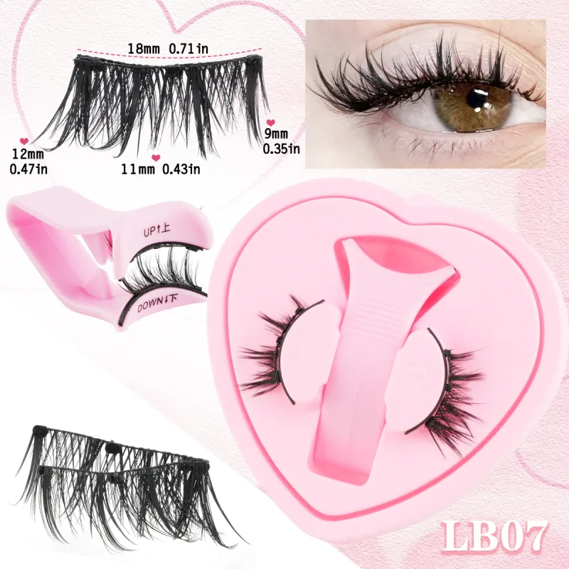 Magnetiske øjenvipper Kit Naturlige 3D mink vipper Tykke fluffy falske vipper Ingen lim nødvendig Fake øjenvipper Makeup Faux Cils — image 14