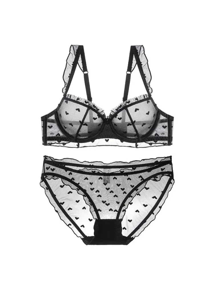 2025 ฤดูร้อน Minimizer Bra Ultra-Thin ไร้สายไม่มีฟองน้ำลูกไม้ Bralette PURE Sensual สนับสนุนหน้าอกใหญ่ SHEER Comfort