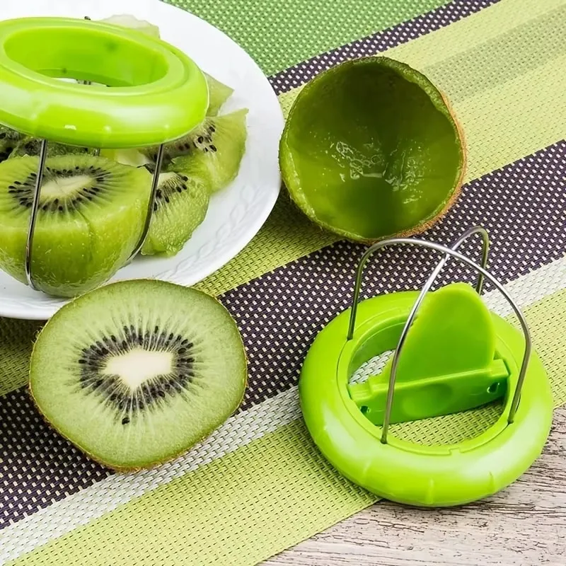 Coupe-Kiwi de fruits rapide, éplucheur, trancheur, Gadgets de cuisine, outils d'épluchage de Kiwi en acier inoxydable, éplucheur de fruits créatif de cuisine — image 6