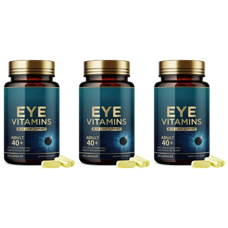 Capsule di vitamine per gli occhi Supporto alla luce blu con luteina e zeaxantina per oltre 40 anni Supporto per la salute maculare per uomini e donne 120 capsule — image 9