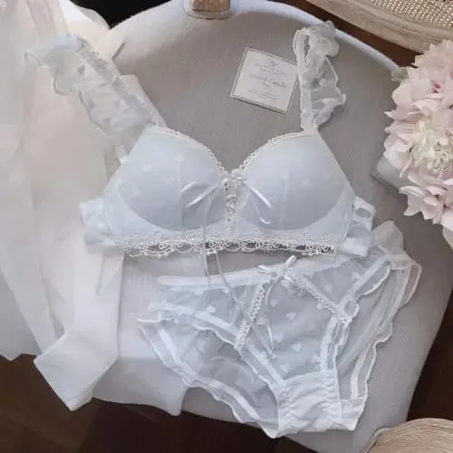 น่ารักสไตล์เยอรมันชุด Bralette ไร้สายลูกไม้การฝึกอบรม Bra สำหรับวัยรุ่น Sweet First Bra สำหรับหน้าอกขนาดเล็กสบายสาวชุดชั้นใน — image 8