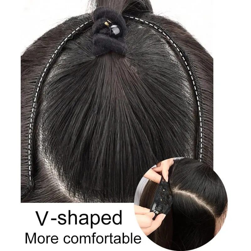 22 นิ้วสังเคราะห์ยาว Micro CURLY Layered Hair EXTENSION Patch ธรรมชาติที่มองไม่เห็น One Piece วิกผมสำหรับผู้หญิง — image 6